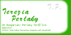 terezia perlaky business card